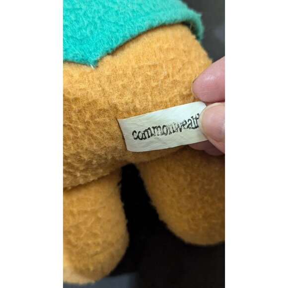 Vintage Commonwealth Teddy Bear With Green Hat & Vest 9" - Picture 6 of 7